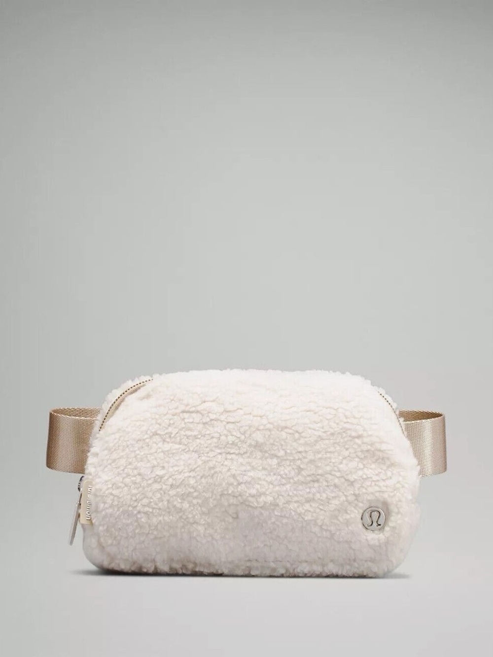 Lululemon Everywhere Belt Bag 1L *Fleece White/Gold Sherpa Crossbody Waist Bag